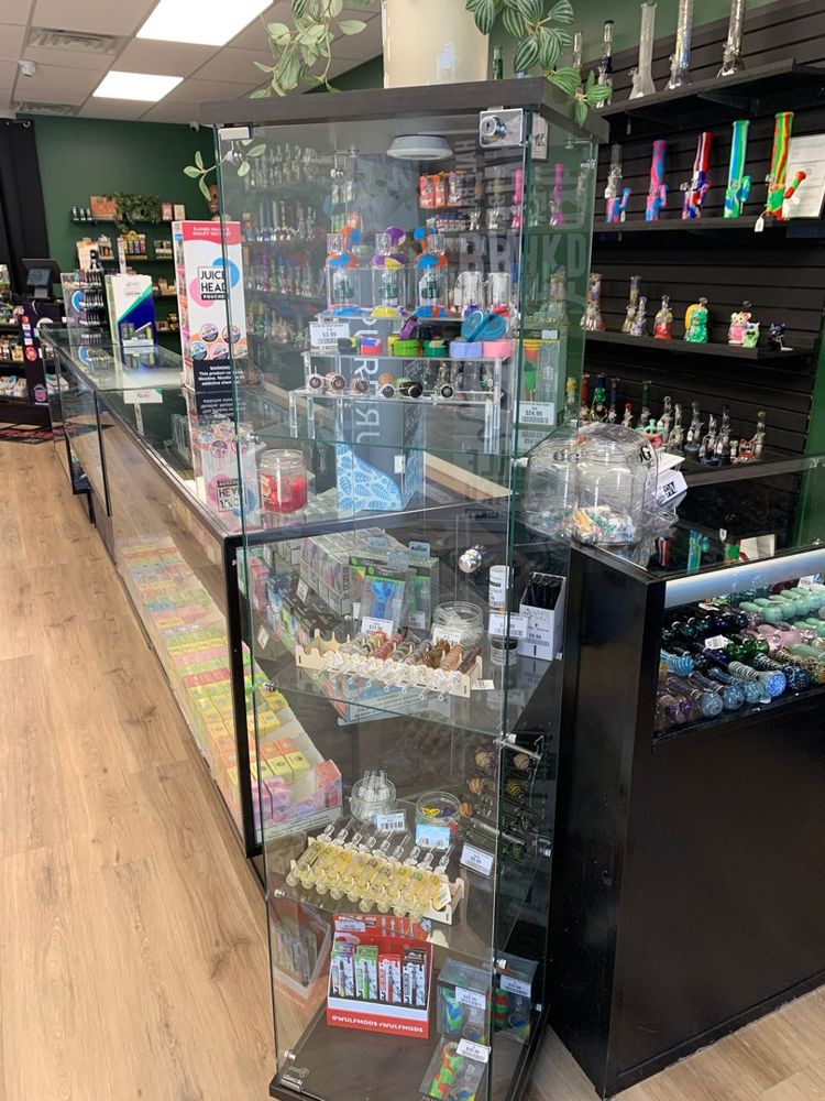 Glass display case